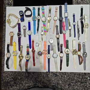 Lot of 40+ Women's Watches - Akribos XXIV Skeleton, Hello Kitty Sanrio, Vintage